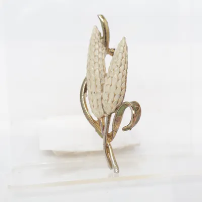Brosch (Beige) Okänd metall