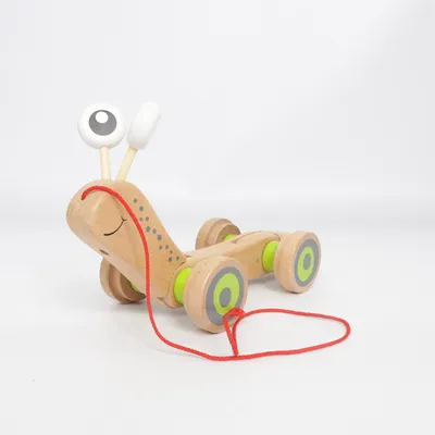 Jouet à tirer (Marron, Vert, Blanc) de Hape