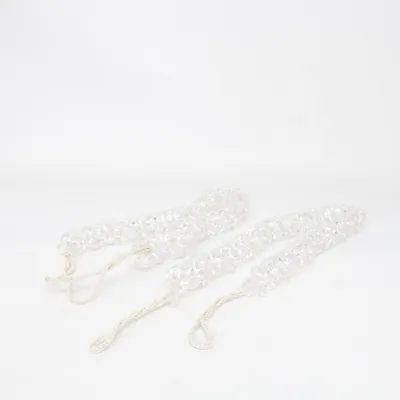 Curtain tieback  (White, Transparent)