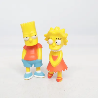 Leksaksfigur (Gul, Röd, Blå) från The Simpsons