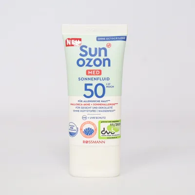 Zonnebrand van Sunozon