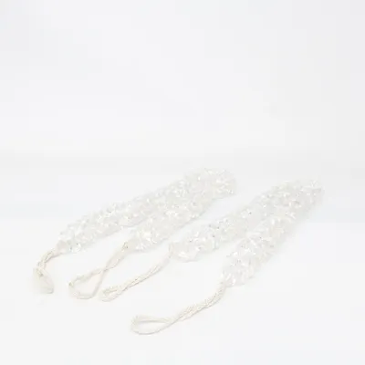 Curtain tieback  (White, Transparent)