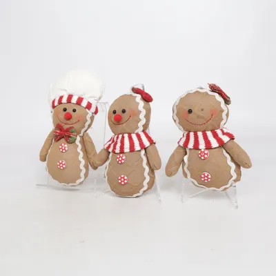 Décoration de Noël (Marron, Blanc, Rouge)