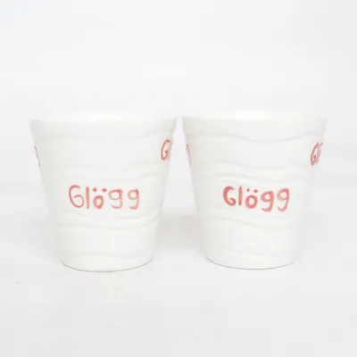 Kopp (Vit, Röd) från Dorre