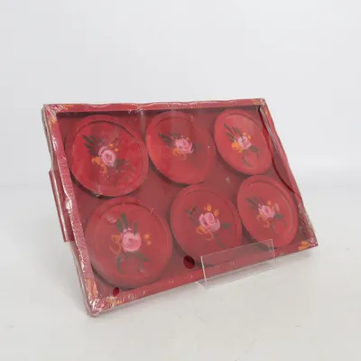 Dessous de verre (Rouge, Multicolore)