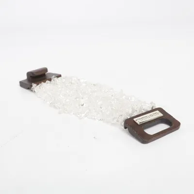 Bracelet (Transparent, Brown) from Snö of Sweden Glass