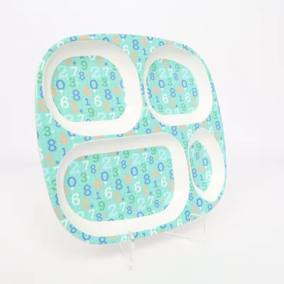 Tallrik (Vit, Turkos, Flerfärgad) från Rice