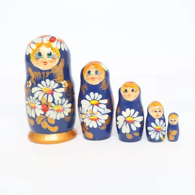 Matrjosjka (Blå, Flerfärgad)