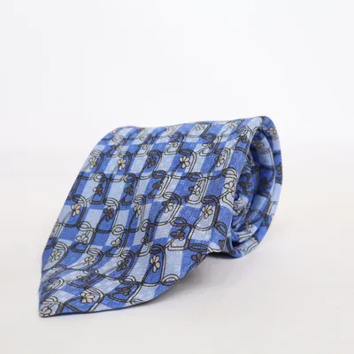 Cravate (Bleu, Gris, Blanc) de Feraud Soie