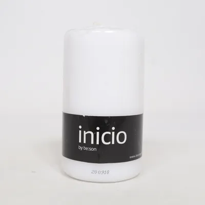 Pillar candle (White) from Inicio