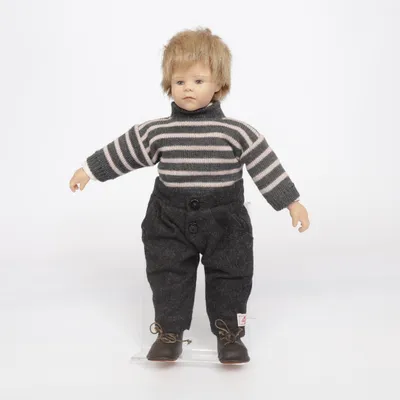 Porcelænsdukke (Grå, Pink) fra Sigikid