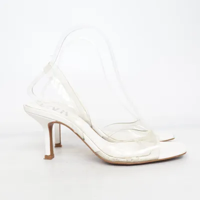 Højhælede sandaler (Hvid, Transparent) fra Zara