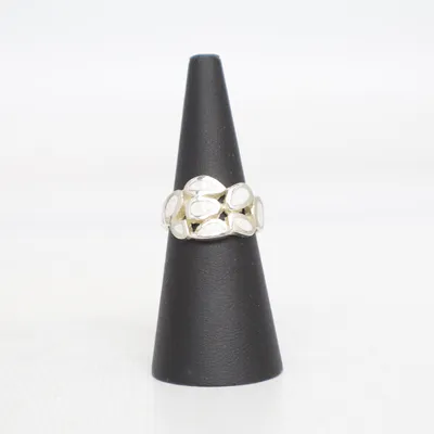 Ring (Sølv, Hvid) Ukendt metal