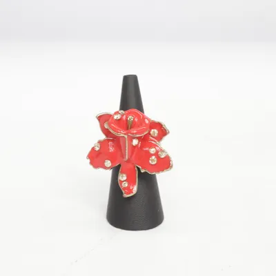 Sieradenset (Rood, Goud) van Versace for H&M Onbekend materiaal