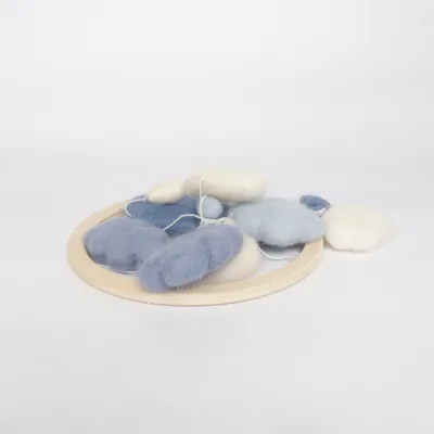 Babymobil (Blå, Vit)