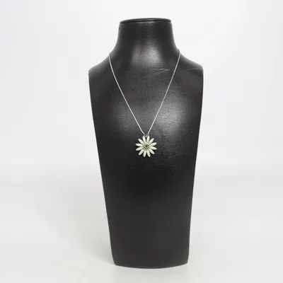 Necklace (Silver, Green) from Pilgrim Unknown metal