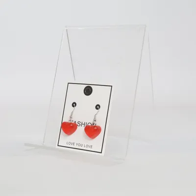 Örhängen (Röd) från Fashion Okänd metall