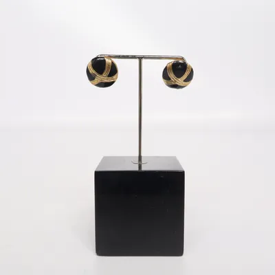 Örhängen (Svart, Guldfärgad) från Trend Okänd metall