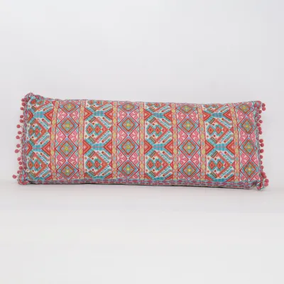 Cushion (Beige, Red, Multicolored)