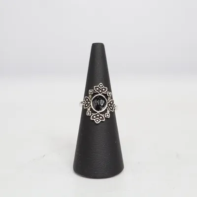 Ring (Sølv, Sort) Ukendt metal