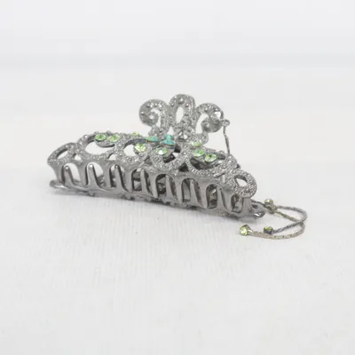 Hårklämma (Grå, Grön)