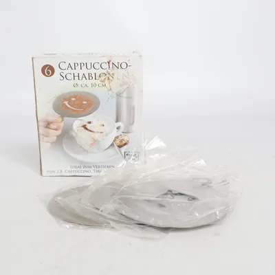 Keukengerei (Cappuccino-Schablonen) van Rostfrei