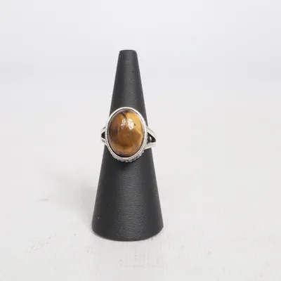 Ring (Zilver, Bruin) Onbekend materiaal
