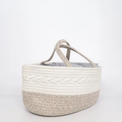 Picknickväska (Beige, Vit)