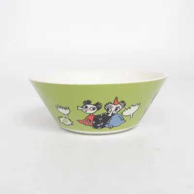 Skål (Grön, Vit, Flerfärgad) från Arabia Finland