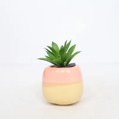 Konstgjord växt (Rosa, Gul)