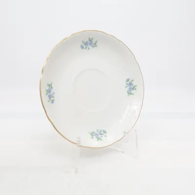 Assiett (Vit, Blå, Guldfärgad) från Christineholm Porcelaine