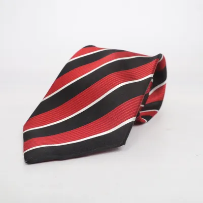 Cravate (Noir, Rouge, Blanc) de TCM Soie