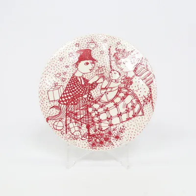Wanddecoratie (Wit, Rood) van Nymølle Danmark