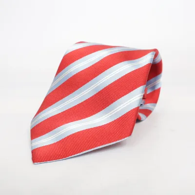 Cravate (Rouge, Bleu, Blanc) de Michaelis Soie