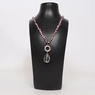 Halsband (Rosa, Transparent, Guldfärgad) från Snö of Sweden Okänd metall