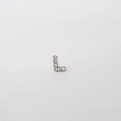 Berlock (Silverfärgad, Vit) Okänd metall