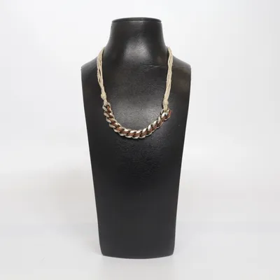Halsband (Silverfärgad, Brun, Beige) från Topman Okänd metall