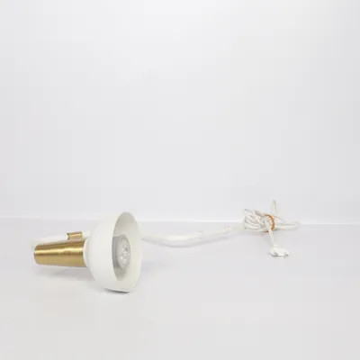 Sänglampa (Vit, Guldfärgad)