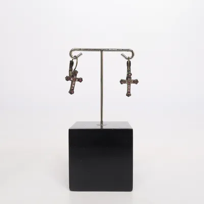 Ohrringe (Braun) Unbekanntes Metall