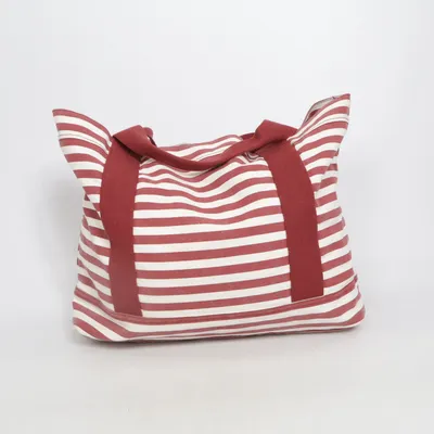 Beach bag (Red, White) from Lexington Polyester
