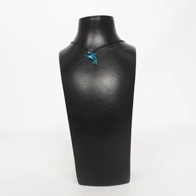 Halsband (Svart, Blå) Okänd metall