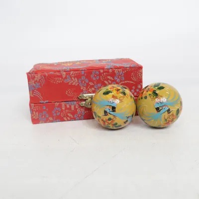 Boules chinoises (Jaune, Multicolore)