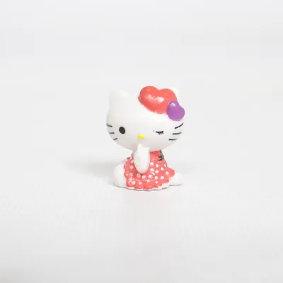 Toy figurine (White, Red, Purple) from Hello Kitty