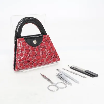 Kit de soin des ongles (Noir, Rouge)