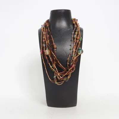 Collier (Marron, Multicolore) Métal inconnu