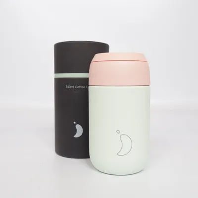Termosmugg (Aödrig använd Series 2 Coffee Cup Blush Pink/Liechen 340 ml) från Chilly`s