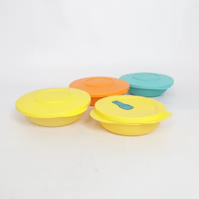 Børneservice (Gul, Orange, Turkis) fra Tupperware