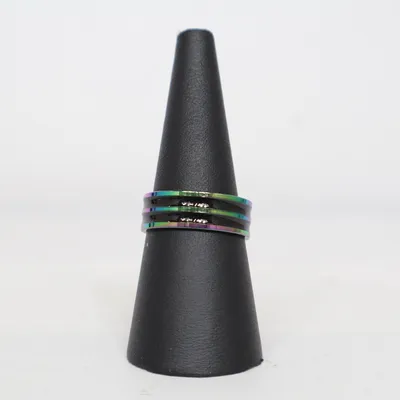 Ring (Multicolored, Black) Stainless steel