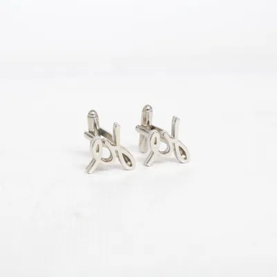 Manschettknappar (Silverfärgad) Okänd metall