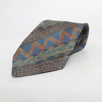 Tie (Blue, Brown, Multicolored) from Fashion Line Polyester
